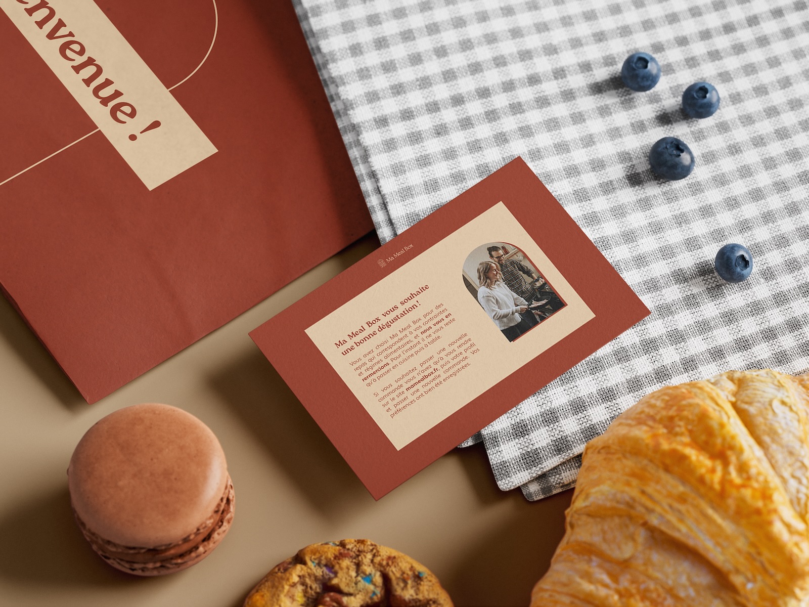 carte bienvenue ma meal box branding