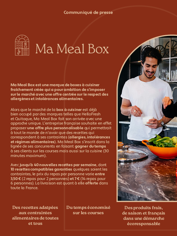 communique presse ma meal box branding