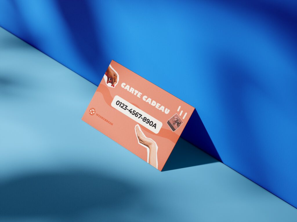carte cadeau weekendesk branding