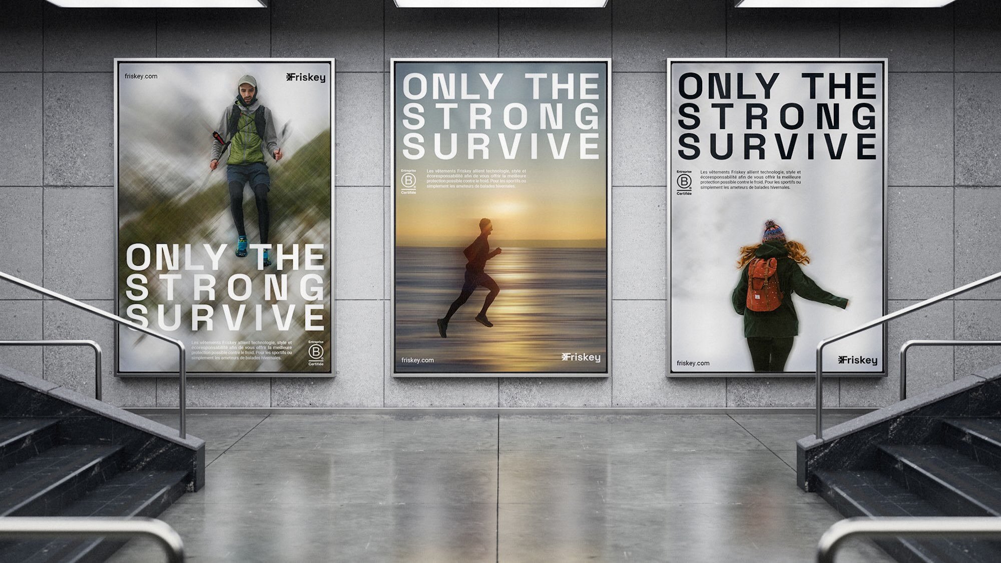 campagne print affiches metro friskey