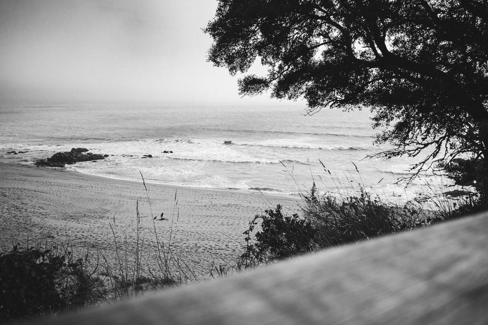 plage saint marc sur mer france noir et blanc photographie