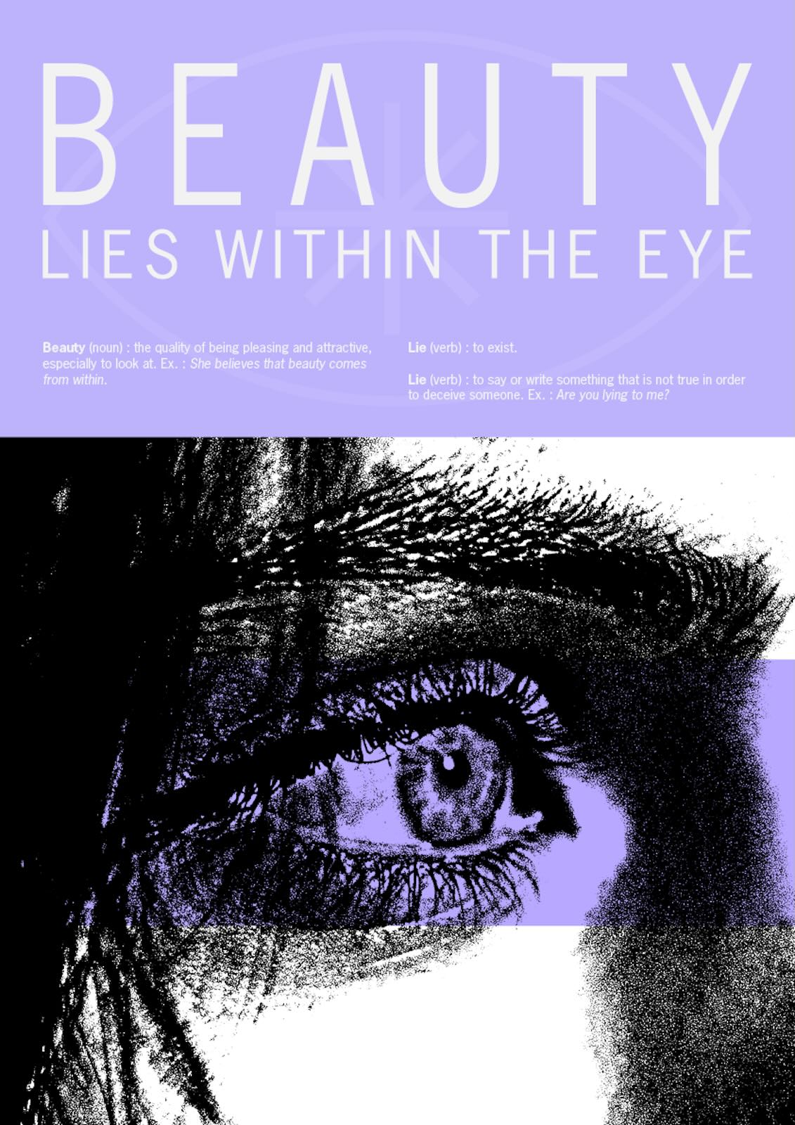 affiche beauty lies within the eye