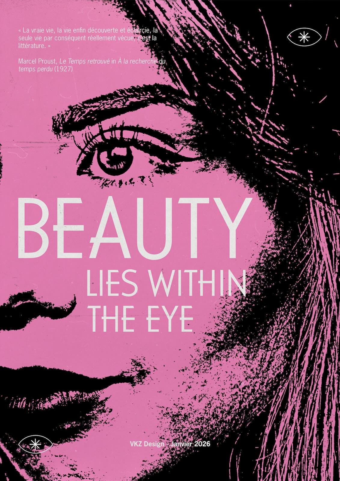affiche beauty lies within the eye