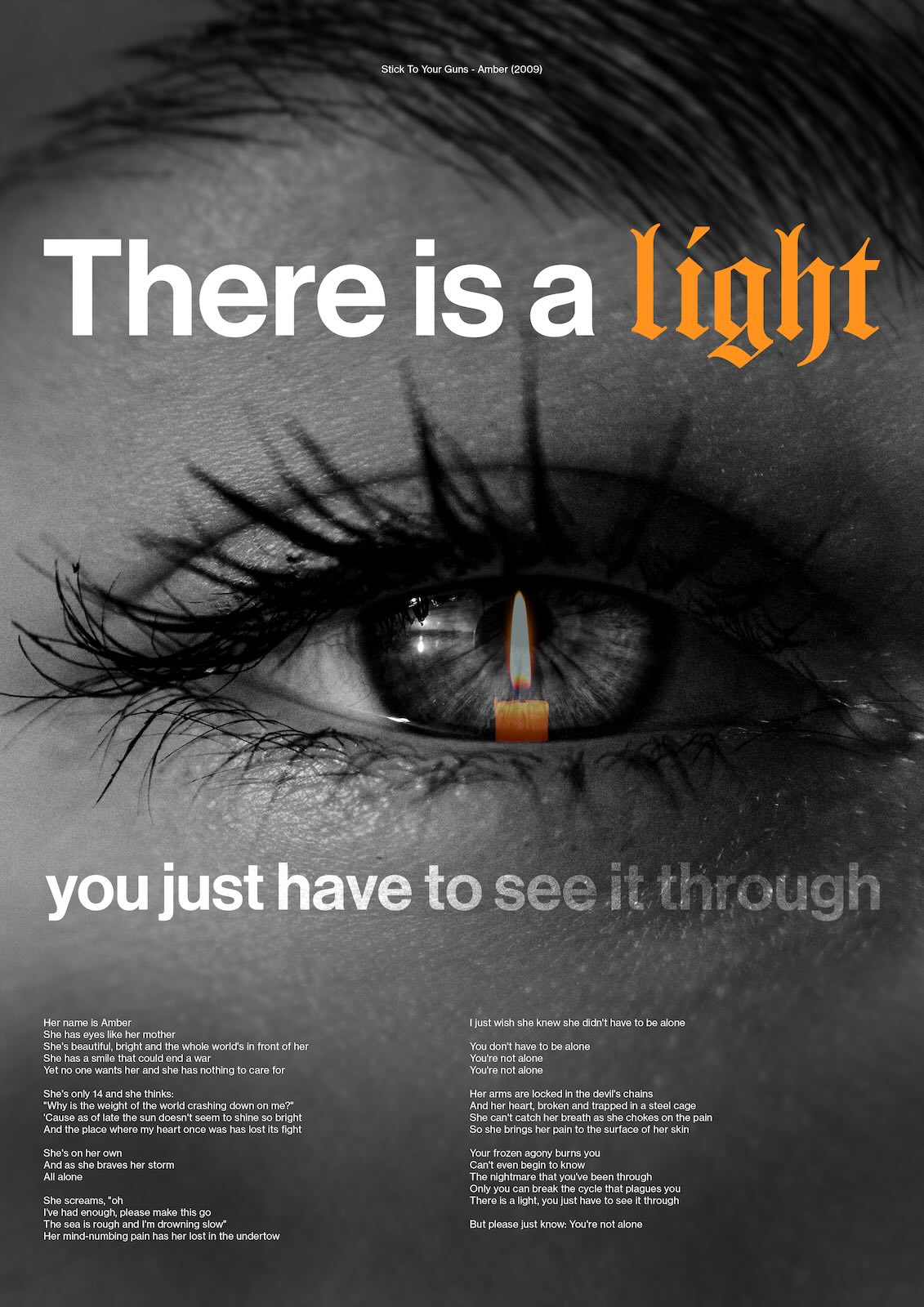 affiche there is a light
