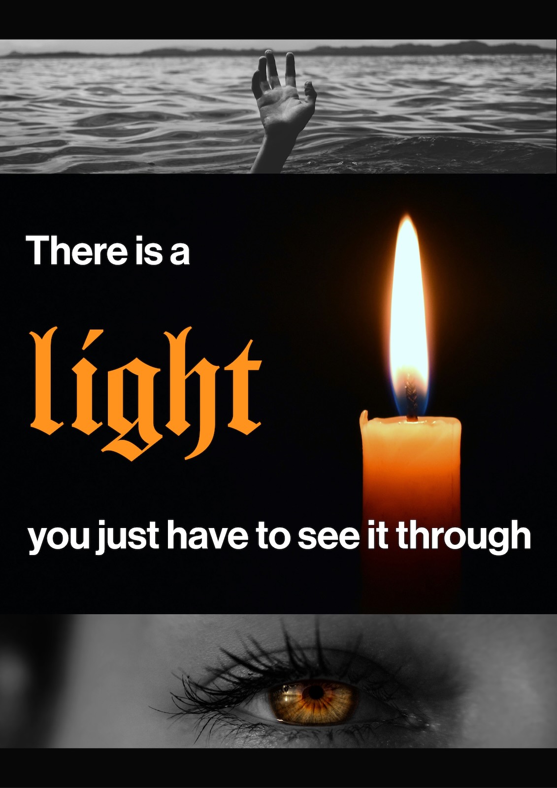 affiche there is a light