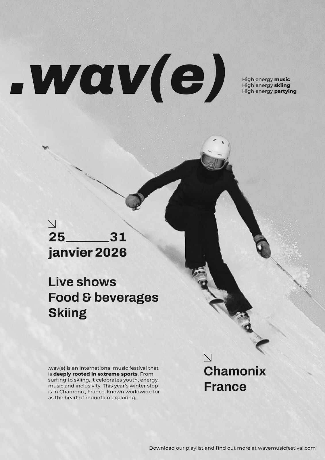 affiche wave chamonix